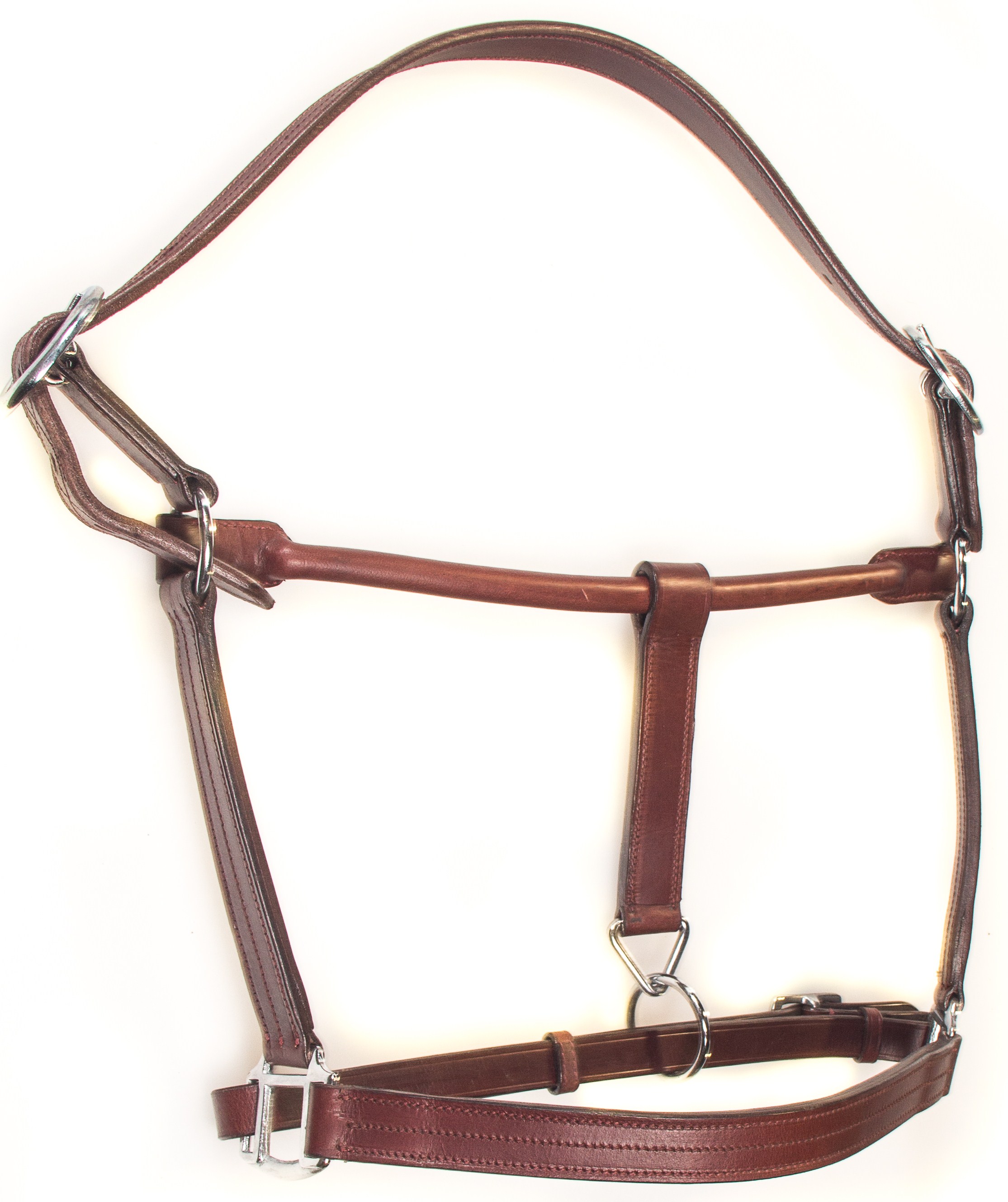 Triple Stitched Leather Halter Truenorth Trading