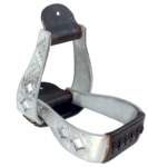 Aluminium Engraved Stirrups W/ Diamonds